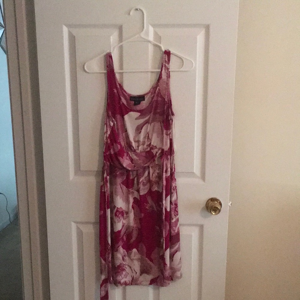 Pink floral dress